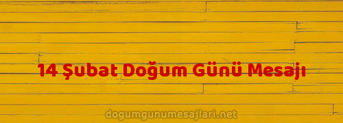 14 Şubat Doğum Günü Mesajı